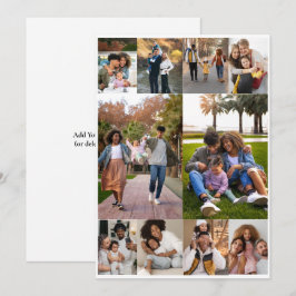 Cartes Pour Fêtes Annuelles Concevez votre propre collage de 10 photos
