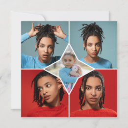 Cartes Pour Fêtes Annuelles Concevez Votre Propre Collage De 5 Photos