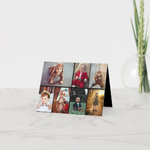 Cartes Pour Fêtes Annuelles Concevez votre propre collage de 7 photos