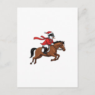 Cartes Pour Fêtes Annuelles Concours de saut d'Obstacles Bonhomme de Neige Noë