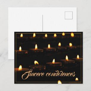 Cartes Pour Fêtes Annuelles Condoléances sincères