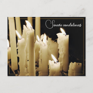 Cartes Pour Fêtes Annuelles Condoléances sincères