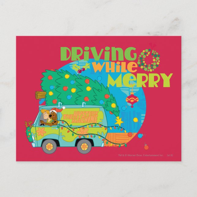 Cartes Pour Fêtes Annuelles Conduite tout en joyeux 2 (Devant)