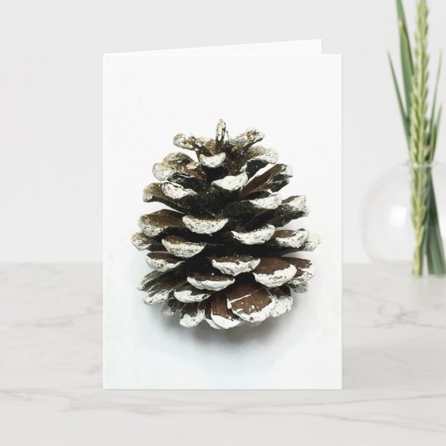 Cartes Pour Fêtes Annuelles Cône de pin (Devant)