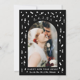 Cartes Pour Fêtes Annuelles Confetti Compte à rebours Arch Nouvel An Photo
