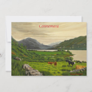 Cartes Pour Fêtes Annuelles Connemara Ireland Ferme Pittoresque de bovins avec