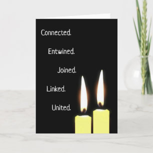 Cartes Pour Fêtes Annuelles Connexion Deux Flames Soulmates