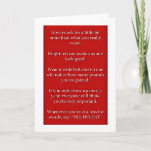CARTES POUR FÊTES ANNUELLES CONSEIL HUMOUR AUX AMIS DE NOËL