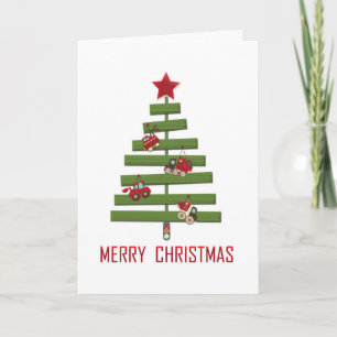 Cartes Pour Fêtes Annuelles Construction Affaires Amusants Noël Ornements