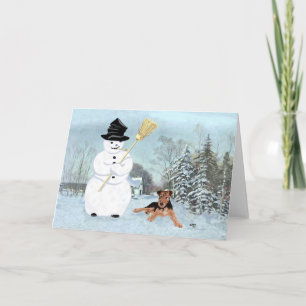 Cartes Pour Fêtes Annuelles Construire un bonhomme de neige