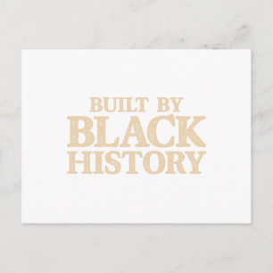 Cartes Pour Fêtes Annuelles Construit par l'histoire noire Fierté noire afro-a