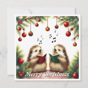 Cartes Pour Fêtes Annuelles Contemporain Tendance Élégant Carôlage à l'aquarel