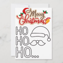 Contour de Père Noël Message de Noël