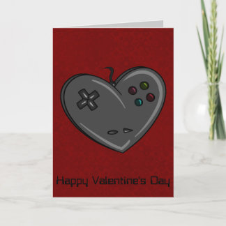 Cartes Pour Fêtes Annuelles Contrôleur Heart Gamer Valentine