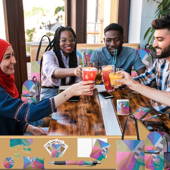 Cartes Pour Fêtes Annuelles "Converge" (Get the full “Converge” collection at: https://bit.ly/SmartArtIIZazzle. )