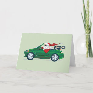 Cartes Pour Fêtes Annuelles Convertible de tour du monde de Père Noël