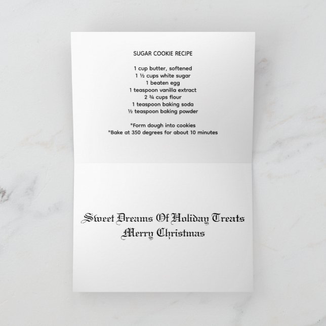 Cartes Pour Fêtes Annuelles Cookie (Intérieur)