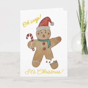 Cartes Pour Fêtes Annuelles Cookie en pain d'épices
