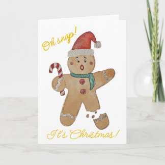 Cartes Pour Fêtes Annuelles Cookie en pain d'épices