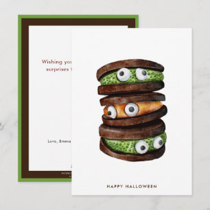 Cartes Pour Fêtes Annuelles Cookie Joyeux Halloween