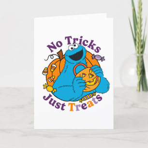 Cartes Pour Fêtes Annuelles Cookie Monster Pas de traces juste des traitemen