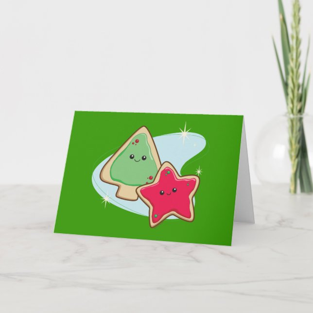 Cartes Pour Fêtes Annuelles Cookies (Devant)