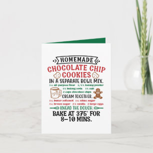 Cartes Pour Fêtes Annuelles Cookies à puce chocolat maison personnalisables