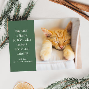 Cartes Pour Fêtes Annuelles Cookies Cataps de cacao Animaux domestiques
