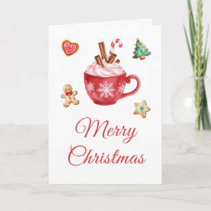 Cartes Pour Fêtes Annuelles Cookies de Noël et fête du cacao
