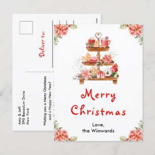 Cartes Pour Fêtes Annuelles Cookies de vacances et cacao rouge Joyeux Noël