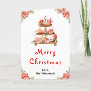 Cartes Pour Fêtes Annuelles Cookies de vacances et cacao rouge Joyeux Noël
