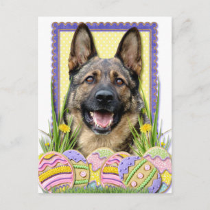 Cartes Pour Fêtes Annuelles Cookies d'oeufs de Pâques - berger allemand