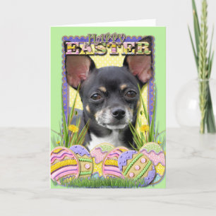 Cartes Pour Fêtes Annuelles Cookies d'oeufs de Pâques - Chihuahua