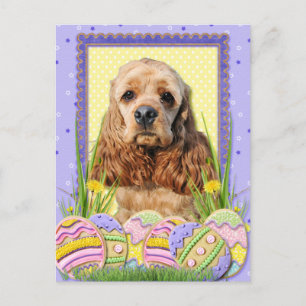 Cartes Pour Fêtes Annuelles Cookies d'oeufs de Pâques - Cocker Spaniel