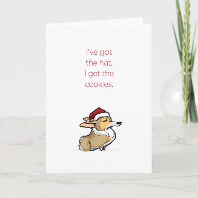 Cartes Pour Fêtes Annuelles Cookies - Haughty Christmas Corgi (Devant)