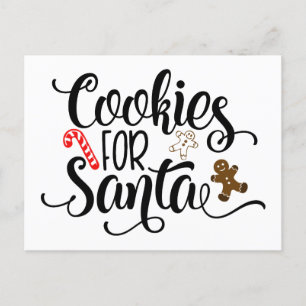 Cartes Pour Fêtes Annuelles Cookies pour Père Noël Fun Christmas