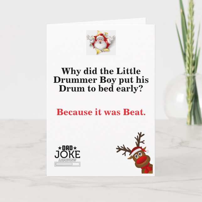 Cartes Pour Fêtes Annuelles Cool Funny Papa Noël Plaisanterie (Devant)