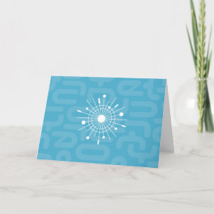 Cartes Pour Fêtes Annuelles Cool moderne du milieu du siècle Yule atomique Noë