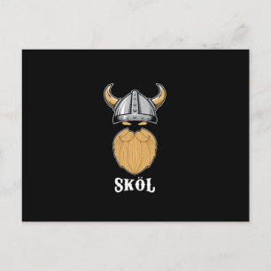 Cartes Pour Fêtes Annuelles Cool Viking Skol Porté Homme Manly Beer