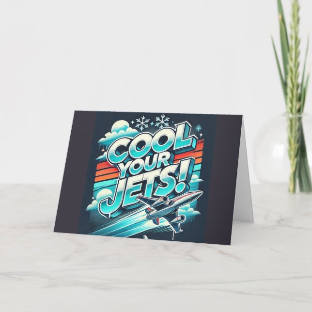 Cartes Pour Fêtes Annuelles Cool Vos Jets (Devant)