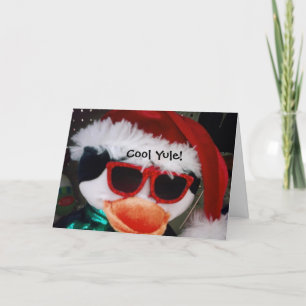 CARTES POUR FÊTES ANNUELLES "COOL YULE/RAD NEW YAR DUED"