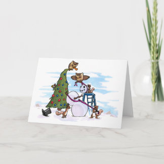 Cartes Pour Fêtes Annuelles Coopération au pays des merveilles d'hiver