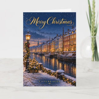 Cartes Pour Fêtes Annuelles Copenhague Nyhavn Joyeux Noël