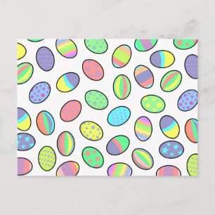 Cartes Pour Fêtes Annuelles Copie en pastel d'oeufs de pâques