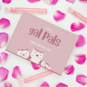 Cartes Pour Fêtes Annuelles Copines Galentines day Mignons jours de la Saint-V