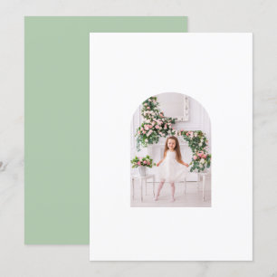 Cartes Pour Fêtes Annuelles Coquette Famille de Noël Photo Pink Green Doodle