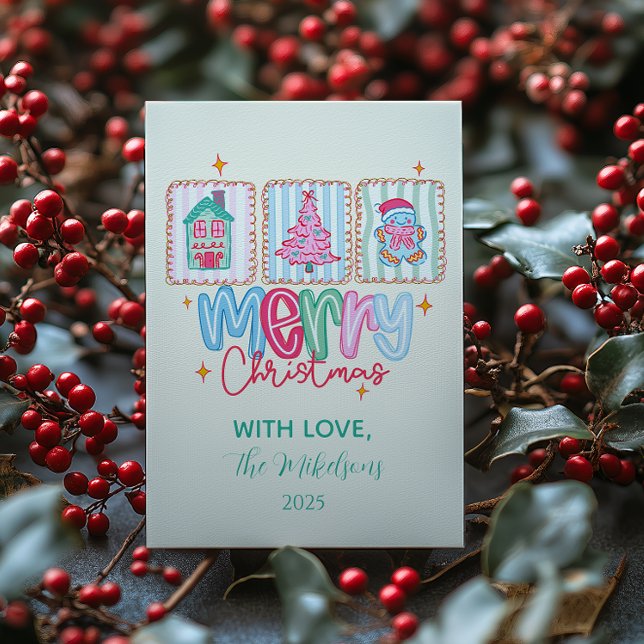 Cartes Pour Fêtes Annuelles Coquette Pastel Christmas (Créateur téléchargé)