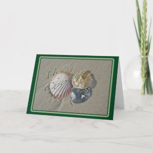 Cartes Pour Fêtes Annuelles Coquillages Joyeux Noël
