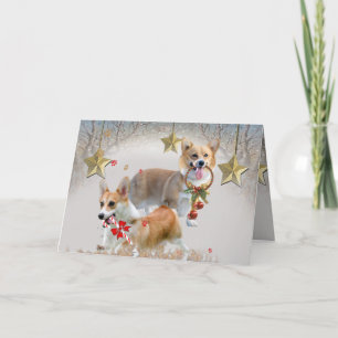 Cartes Pour Fêtes Annuelles Corgi Christmas Joy