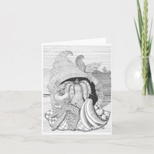 Cartes Pour Fêtes Annuelles Corne d'abondance de récolte